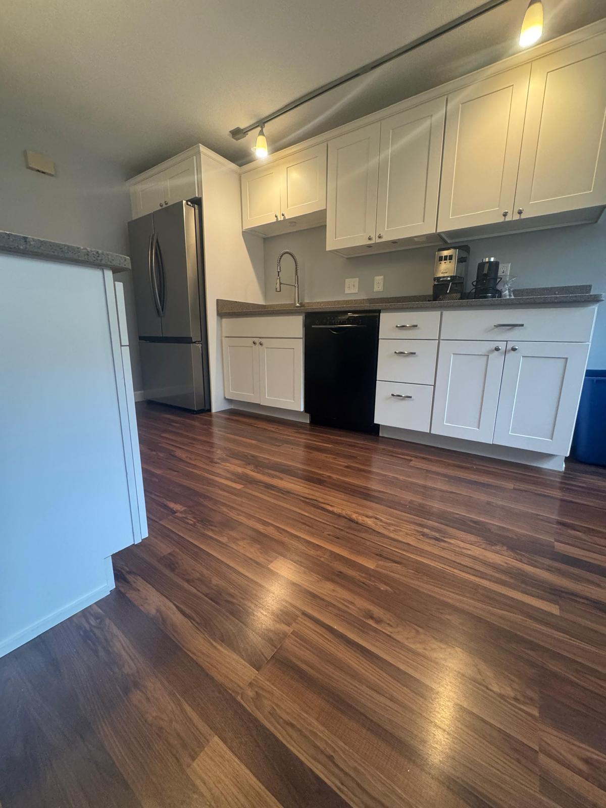 Bathroom after renovation dust cleaning
