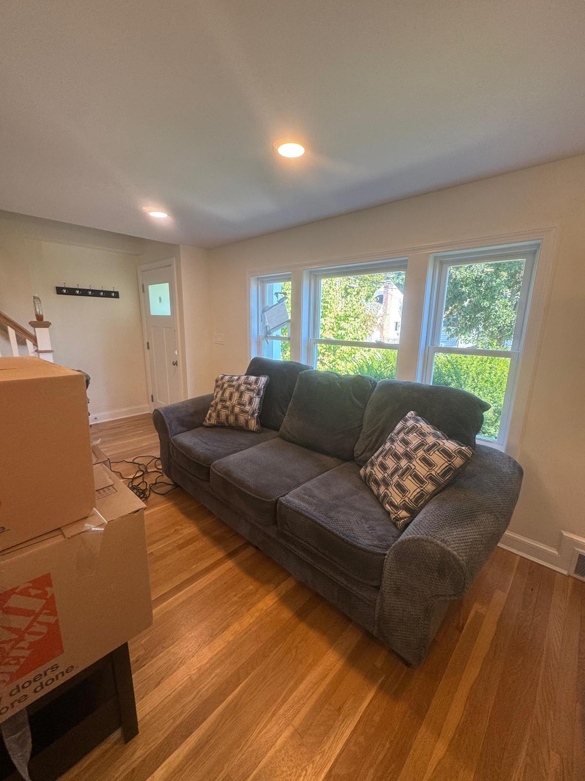 Bathroom after renovation dust cleaning