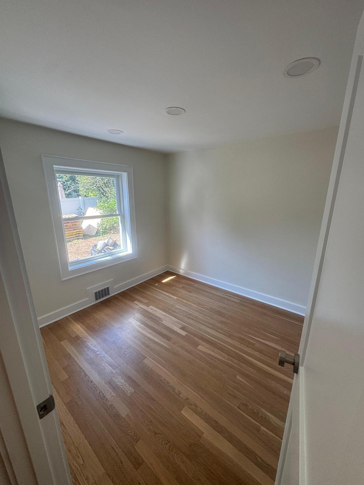 Bathroom after renovation dust cleaning