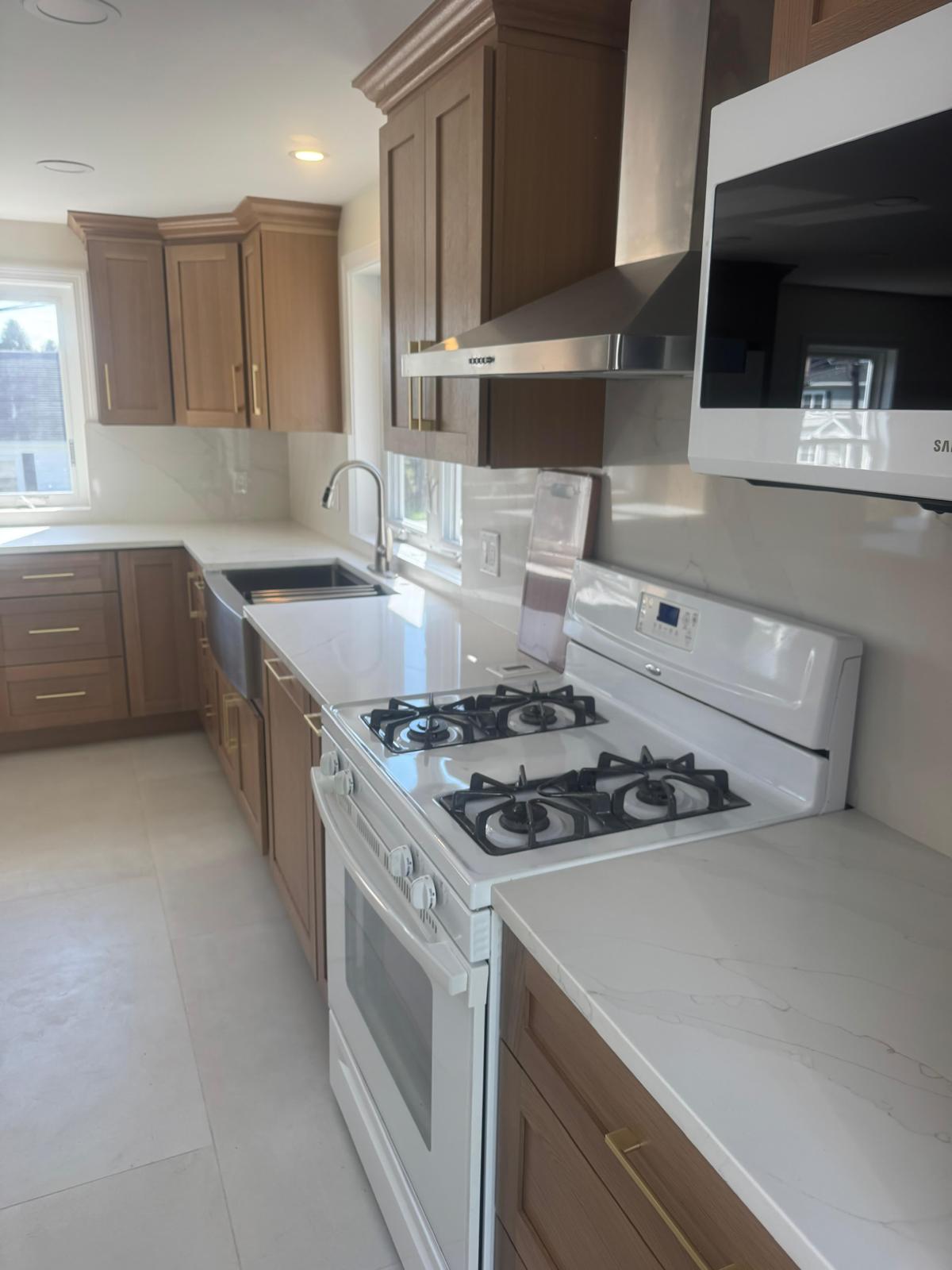Bathroom after renovation dust cleaning