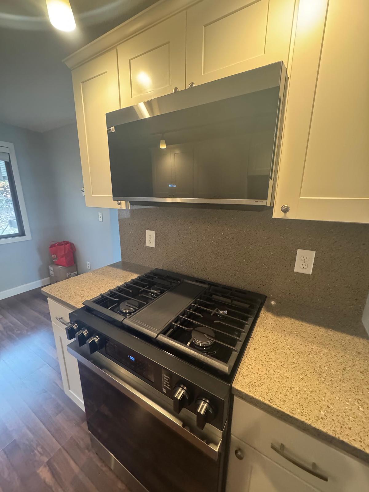 Bathroom after renovation dust cleaning